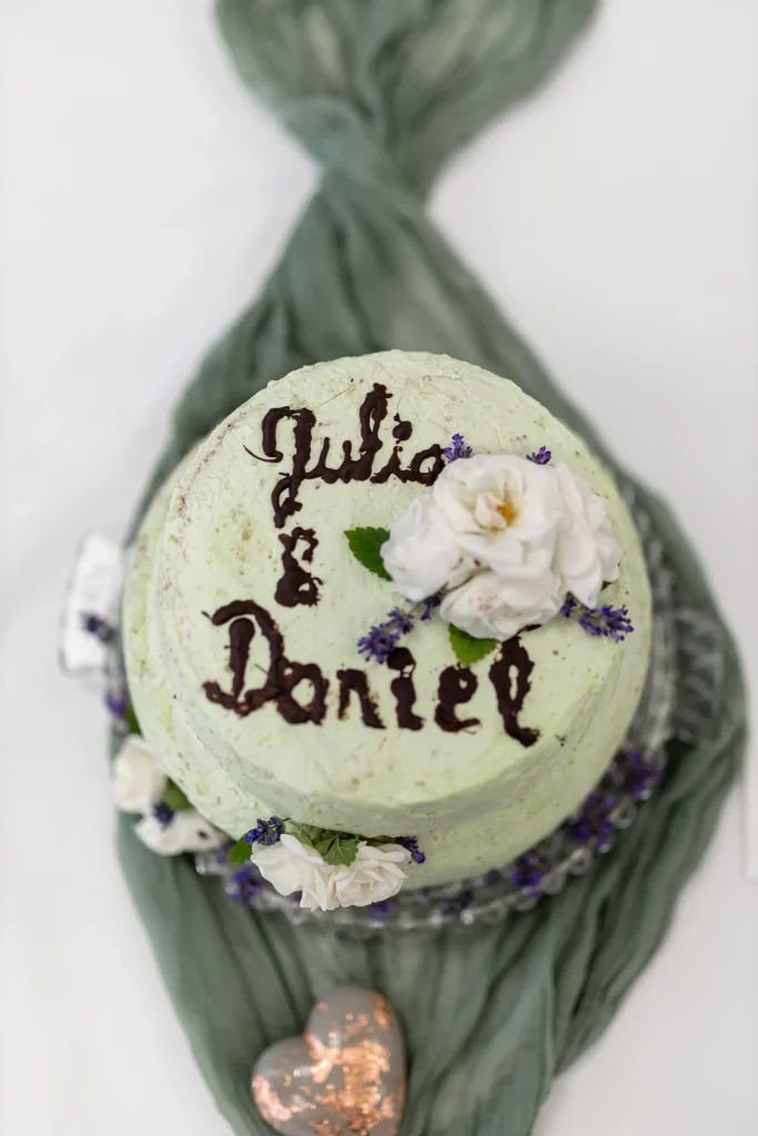 Hochzeitsfotograf Merzig Trier - Hochzeitstorte von oben fotografiert