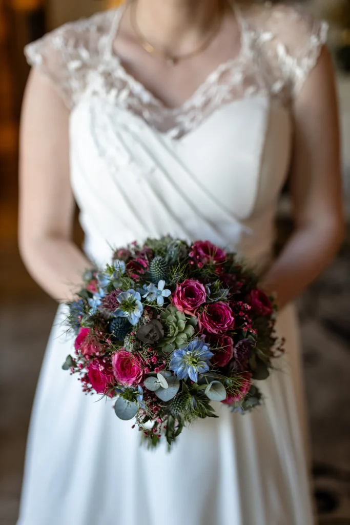 Hochzeitsfotograf Trier Luxemburg - Aufnahme vom Brautstrrauss